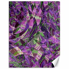 Boho Violet Mosaic Canvas 12  X 16  by SpinnyChairDesigns