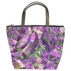 Boho Violet Mosaic Bucket Bag by SpinnyChairDesigns