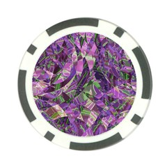 Boho Violet Mosaic Poker Chip Card Guard (10 Pack) by SpinnyChairDesigns