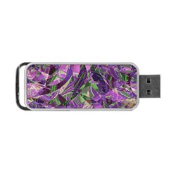 Boho Violet Mosaic Portable Usb Flash (one Side) by SpinnyChairDesigns