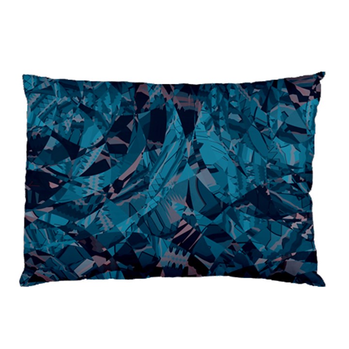 Boho Cerulean Blue Mosaic Pillow Case