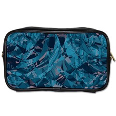 Boho Cerulean Blue Mosaic Toiletries Bag (One Side)