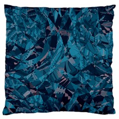 Boho Cerulean Blue Mosaic Standard Flano Cushion Case (One Side)