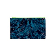 Boho Cerulean Blue Mosaic Cosmetic Bag (XS)