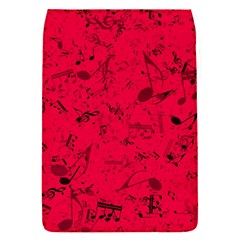 Scarlet Red Music Notes Removable Flap Cover (s) by SpinnyChairDesigns