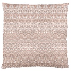 Boho Tan Lace Standard Flano Cushion Case (two Sides) by SpinnyChairDesigns