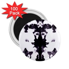 Rorschach Inkblot Pattern 2 25  Magnets (100 Pack)  by SpinnyChairDesigns