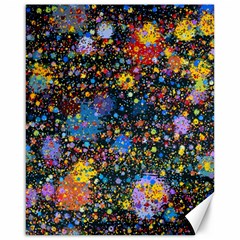 Abstract Paint Splatters Canvas 16  X 20  by SpinnyChairDesigns