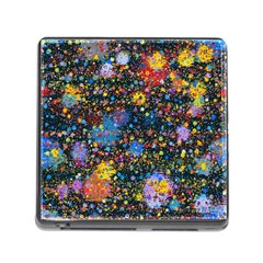 Abstract Paint Splatters Memory Card Reader (square 5 Slot) by SpinnyChairDesigns