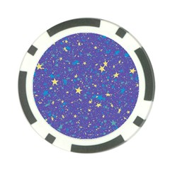 Starry Night Purple Poker Chip Card Guard (10 Pack) by SpinnyChairDesigns