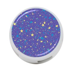 Starry Night Purple 4-port Usb Hub (one Side) by SpinnyChairDesigns