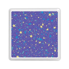 Starry Night Purple Memory Card Reader (square) by SpinnyChairDesigns