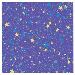 Starry Night Purple Wooden Puzzle Square by SpinnyChairDesigns