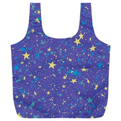 Starry Night Purple Full Print Recycle Bag (xxxl) by SpinnyChairDesigns