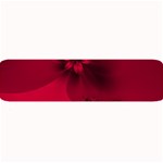 Scarlet Red Floral Print Large Bar Mats 32 x8.5  Bar Mat