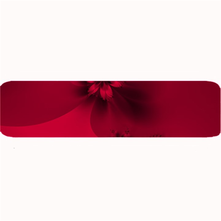 Scarlet Red Floral Print Large Bar Mats