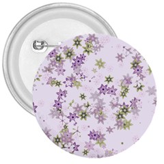 Purple Wildflower Print 3  Buttons by SpinnyChairDesigns