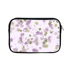 Purple Wildflower Print Apple Ipad Mini Zipper Cases by SpinnyChairDesigns
