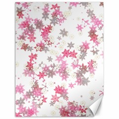 Pink Wildflower Print Canvas 12  X 16  by SpinnyChairDesigns