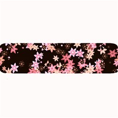 Pink Lilies on Black Large Bar Mats