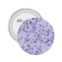 Pastel Purple Floral Pattern 2 25  Buttons by SpinnyChairDesigns