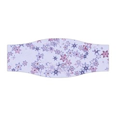 Pastel Purple Floral Pattern Stretchable Headband by SpinnyChairDesigns