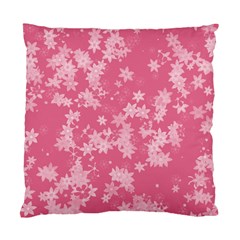 Blush Pink Floral Print Standard Cushion Case (one Side) by SpinnyChairDesigns