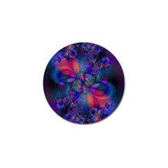 Abstract Floral Art Print Golf Ball Marker (4 Pack)