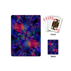 Abstract Floral Art Print Playing Cards Single Design (mini) by SpinnyChairDesigns