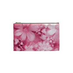 Blush Pink Watercolor Flowers Cosmetic Bag (small) by SpinnyChairDesigns