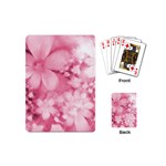 Blush Pink Watercolor Flowers Playing Cards Single Design (Mini) Back