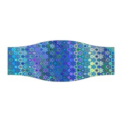 Boho Blue Wildflower Print Stretchable Headband by SpinnyChairDesigns