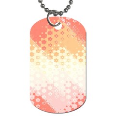Abstract Floral Print Dog Tag (two Sides) by SpinnyChairDesigns