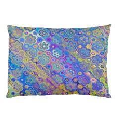 Boho Retro Wildflower Print Pillow Case by SpinnyChairDesigns