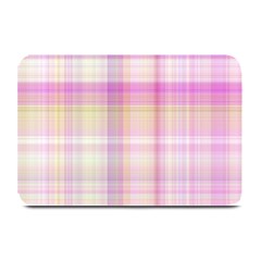 Pink Madras Plaid Plate Mats