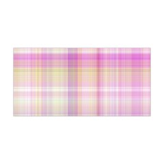 Pink Madras Plaid Yoga Headband