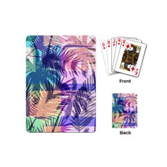 Purple Tropical Pattern Playing Cards Single Design (mini) by designsbymallika