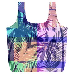 Purple Tropical Pattern Full Print Recycle Bag (xxl) by designsbymallika