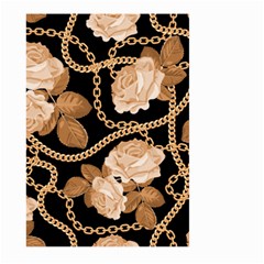 Offwhite Chain Pattern Large Garden Flag (two Sides) by designsbymallika