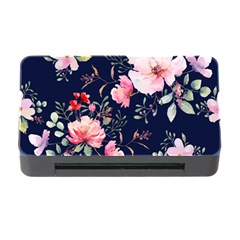 Printed Floral Pattern Memory Card Reader With Cf by designsbymallika