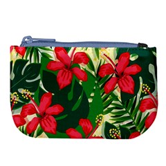 Floral Pink Flowers Large Coin Purse by Mariart