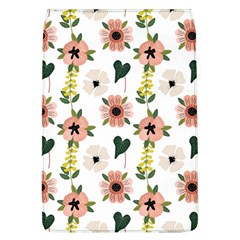 Flower White Pattern Floral Removable Flap Cover (l)