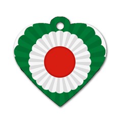 National Cockade Of Iran Dog Tag Heart (one Side) by abbeyz71