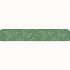 Asparagus Green Butterfly Print Small Bar Mats by SpinnyChairDesigns