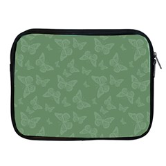 Asparagus Green Butterfly Print Apple Ipad 2/3/4 Zipper Cases by SpinnyChairDesigns