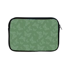 Asparagus Green Butterfly Print Apple Ipad Mini Zipper Cases by SpinnyChairDesigns