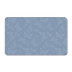 Faded Blue Butterfly Print Magnet (rectangular) by SpinnyChairDesigns