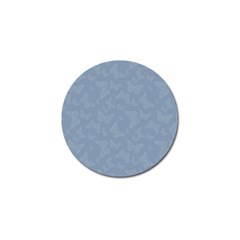 Faded Blue Butterfly Print Golf Ball Marker by SpinnyChairDesigns