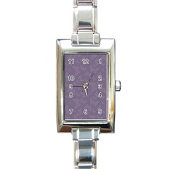 Grape Compote Butterfly Print Rectangle Italian Charm Watch by SpinnyChairDesigns