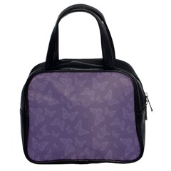 Grape Compote Butterfly Print Classic Handbag (two Sides) by SpinnyChairDesigns